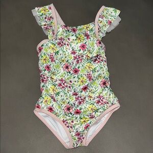 Harper Canyon Floral Ruffle Tulle Swimsuit